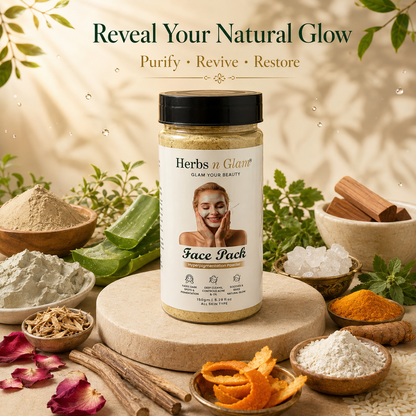 Herbs n Glam Face Pack | Hyperpigmentation Powder