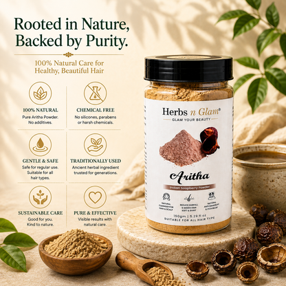 Aritha Powder for Hair & Scalp | Herbs n Glam
