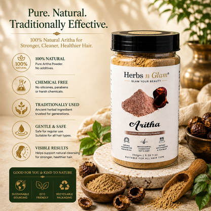Aritha Powder for Hair & Scalp | Herbs n Glam