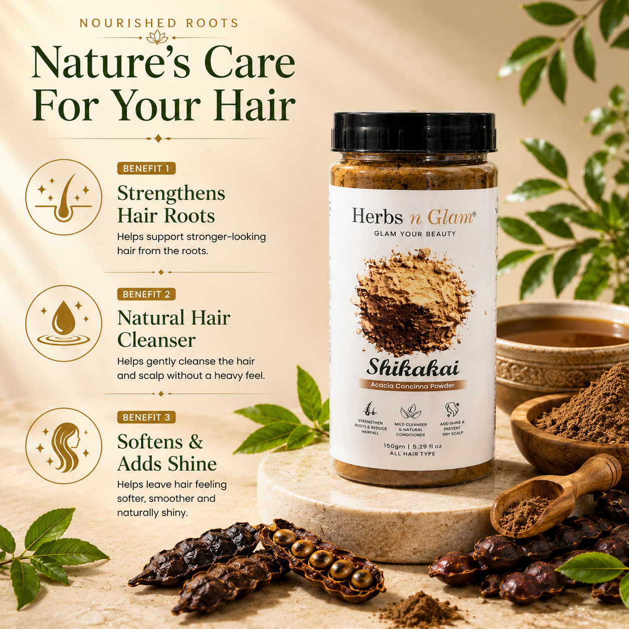 Shikakai Powder for Hair & Scalp