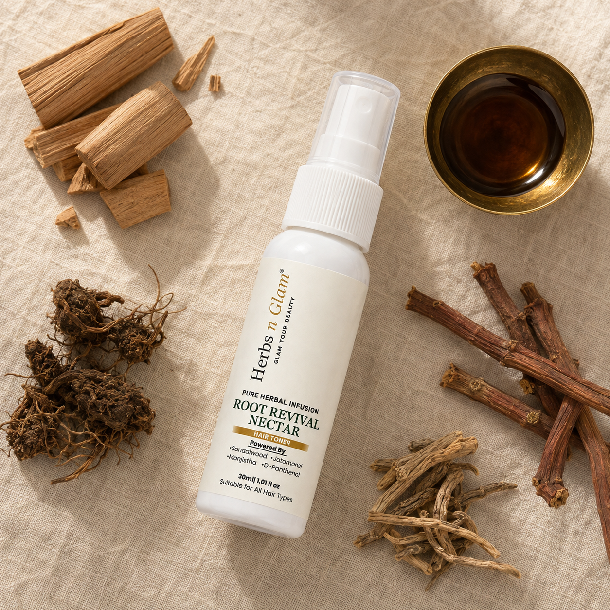Herbs n Glam Root Revival Nectar Hair Toner - 30ml