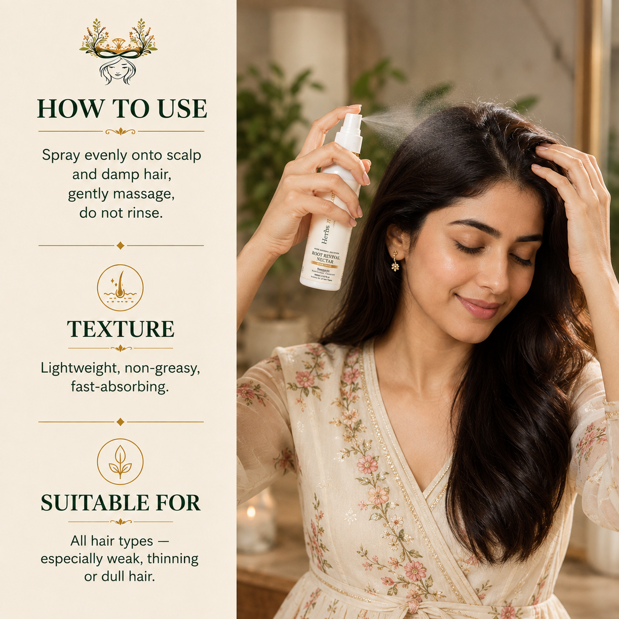 Herbs n Glam Root Revival Nectar Hair Toner - 30ml