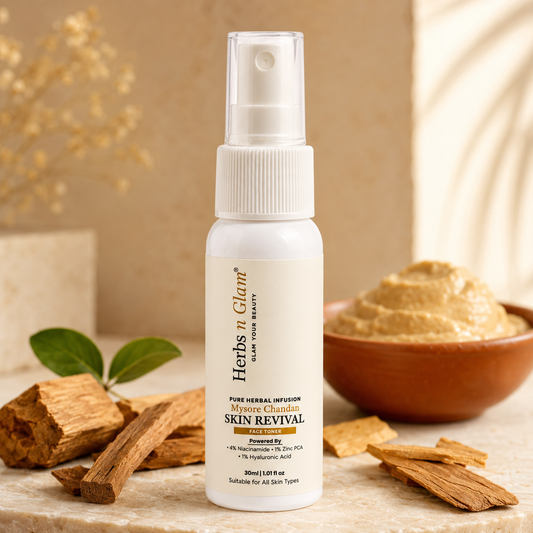 Herbs n Glam Mysore Chandan Skin Revival Face Toner | 30ml