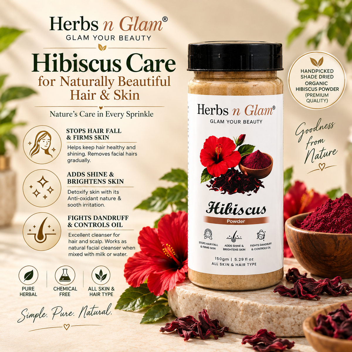 Hibiscus Powder (Gudhal)