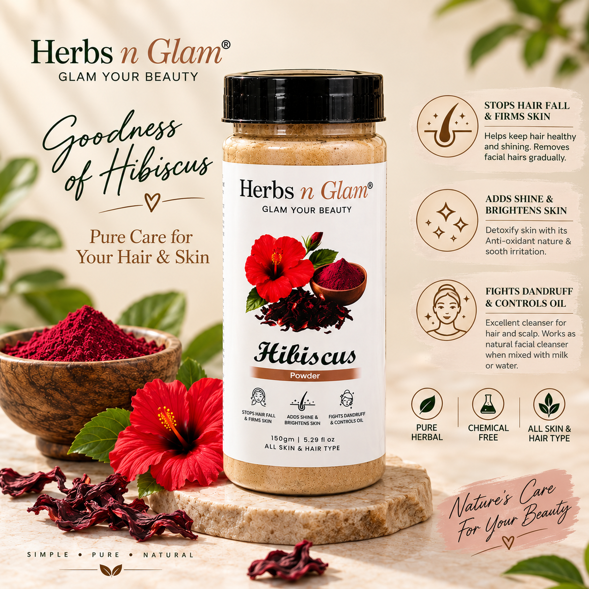 Hibiscus Powder (Gudhal)