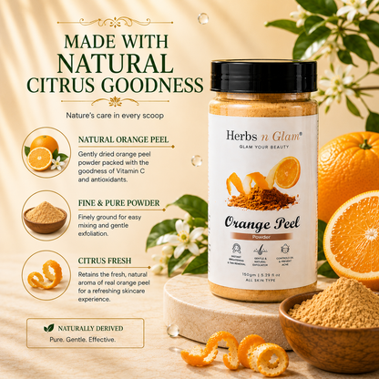Orange Peel Powder | Herbs n Glam