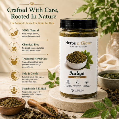 Indigo Powder for Natural Hair Colour